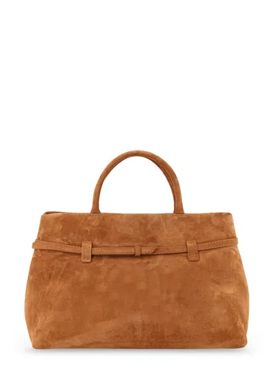 Manu Atelier Le Cambon 35 Suede Shoulder Bag