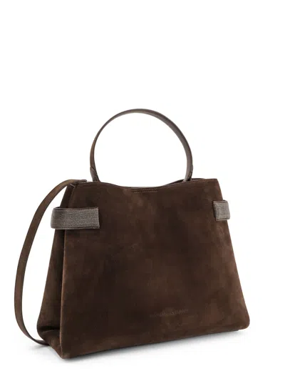 Brunello Cucinelli Suede Shoulder Bag