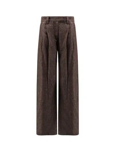 Brunello Cucinelli Denim Trousers With Lurex Profile