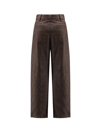 Brunello Cucinelli Denim Trousers With Lurex Profile