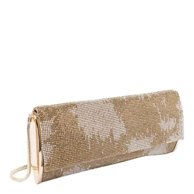 Benedetta Bruzziches Rectangular Rhinestone Chain Shoulder Bag