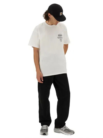 Carhartt Carhatt Wip Sandwich Short Sleeve Graphic Tee In Neutral
