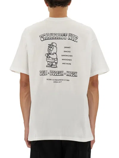 Carhartt Carhatt Wip Sandwich Short Sleeve Graphic Tee In Neutral