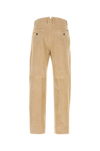 Dsquared2 Dsquared Beige Stretch Corduroy Pant In Brown