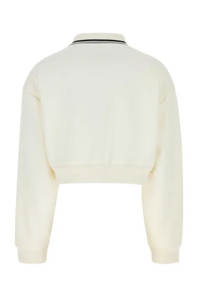 Miu Miu Collared Design Piquet Jacket