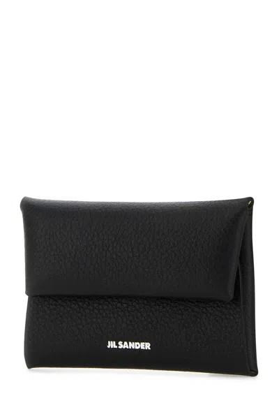 Jil Sander Envelope Coin Purse In Black