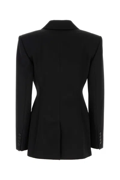 Givenchy Jacket In Wool With Satin Collar In Black