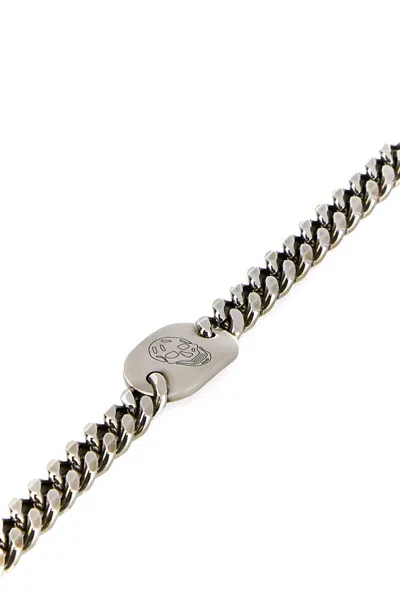 Alexander Mcqueen Silver Metal Bracelet