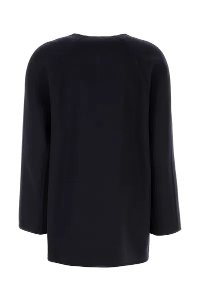 Bottega Veneta Cardigan Wool Blend Front Pockets In Blue