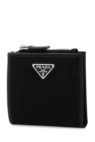 Prada Black Fabric Wallet