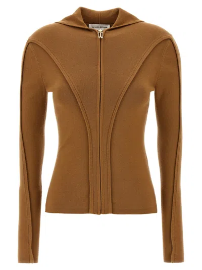 Victoria Beckham 'piping' Sweater In Brown