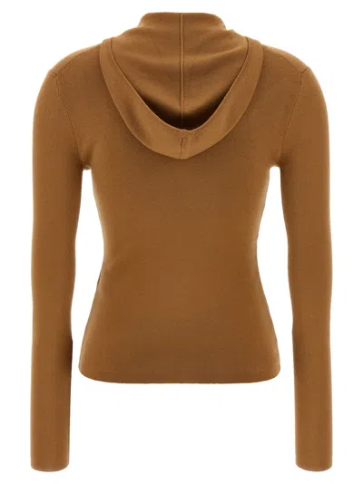 Victoria Beckham 'piping' Sweater In Brown