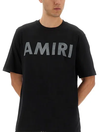 Amiri Logoed T-shirt In Black