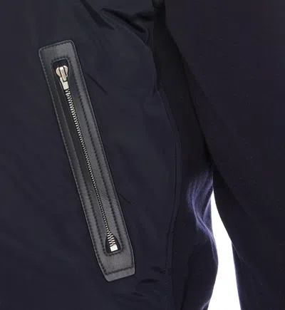Tom Ford Contrast-color Paneled Jacket In Blue