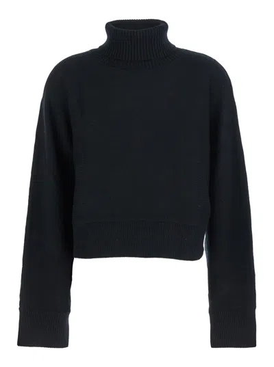 Michael Michael Kors Cropped Sweater In Black