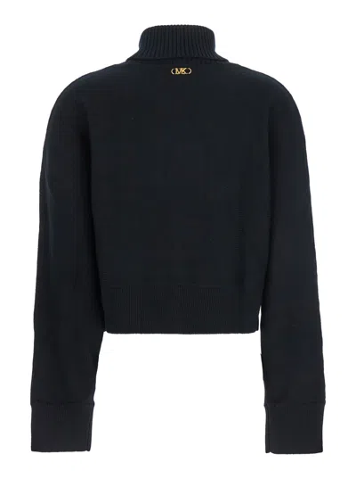 Michael Michael Kors Cropped Sweater In Black