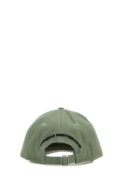 Dsquared2 Dsquared Green Cotton Baseball Cap In Green