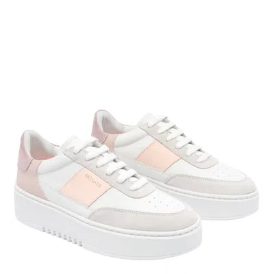 Axel Arigato Orbit Vintage Sneakers In White Suede And Leather
