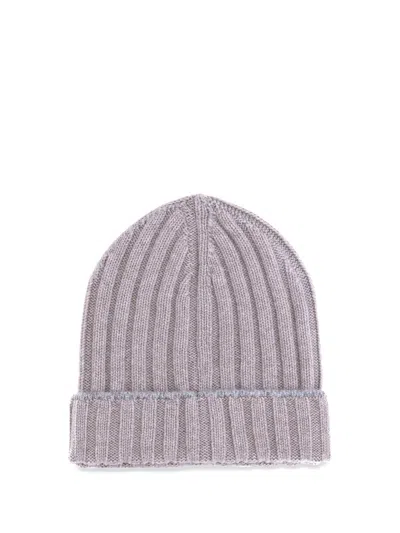 Brunello Cucinelli Beanie Hat In Purple