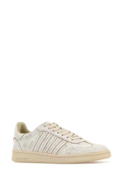 Dsquared2 Dsquared White Leather Boxer Sneakers