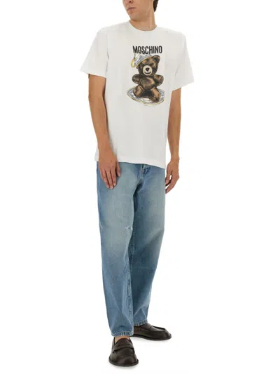 Moschino Teddy Bear Print Crewneck T-shirt