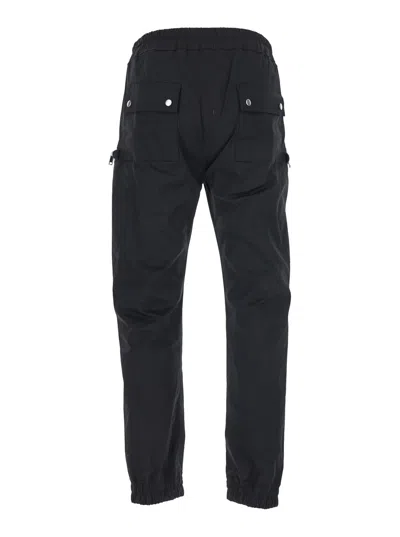 Rick Owens Bauhaus-inspired Cargo Pants With Elastic Waistband
