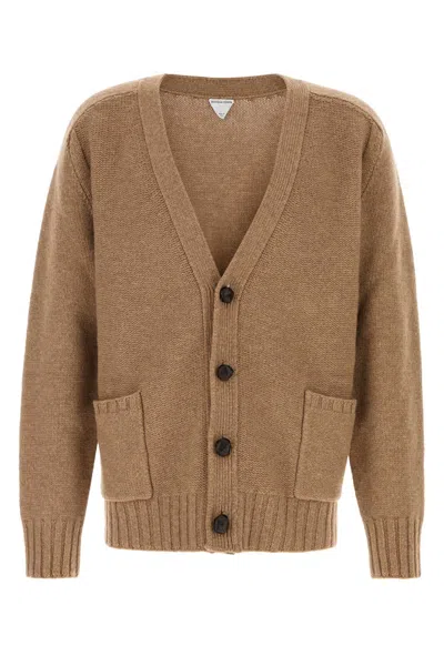 Bottega Veneta Knit Cardigan In Brown