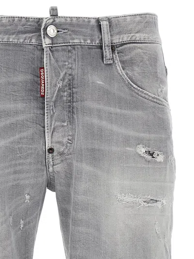 Dsquared2 Grey Skater Jeans In Gray