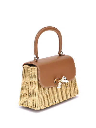 Self-portrait Rattan Bow Handbag
