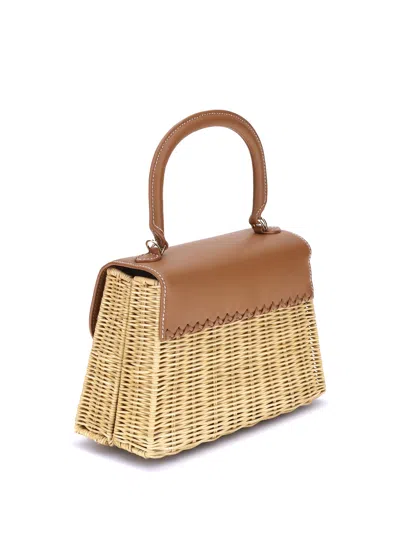 Self-portrait Rattan Bow Handbag