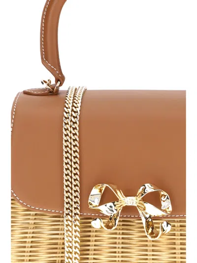 Self-portrait Rattan Bow Handbag
