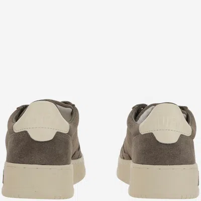 Autry Low-top Suede Sneakers With Rubber Sole And Lace-up Closure