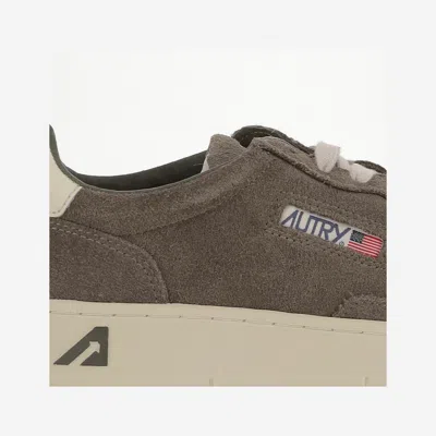 Autry Low-top Suede Sneakers With Rubber Sole And Lace-up Closure