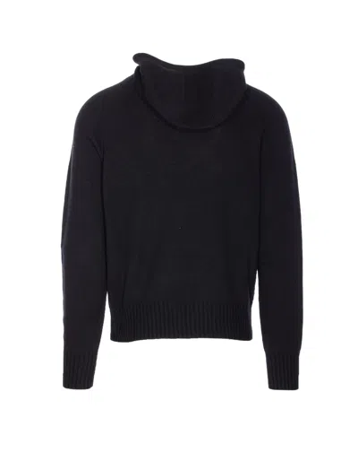 Tom Ford Men Seamless Cashmere Hoodie In Black