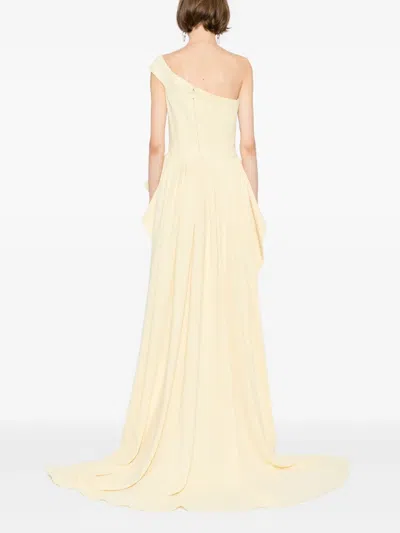 Saiid Kobeisy Embroidered Maxi Dress In Neutral