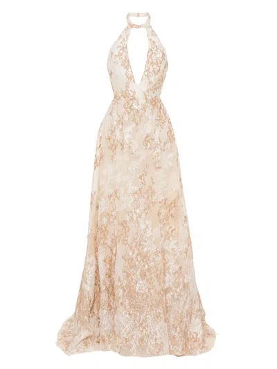 Saiid Kobeisy Embroidered Maxi Dress