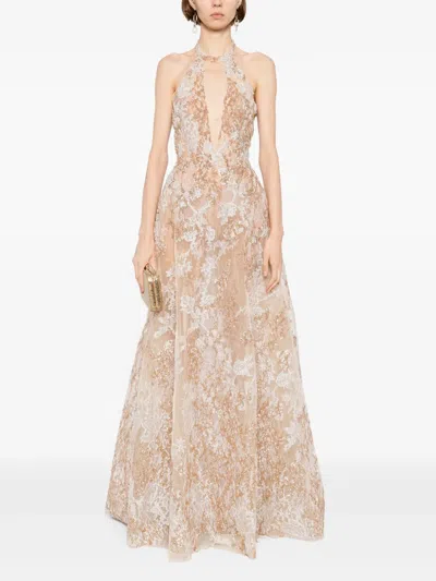 Saiid Kobeisy Embroidered Maxi Dress