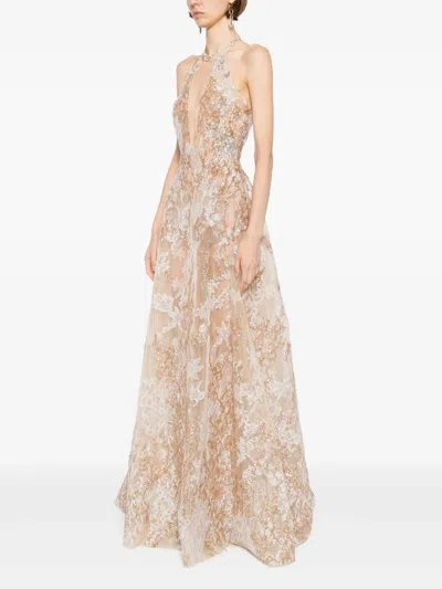 Saiid Kobeisy Embroidered Maxi Dress