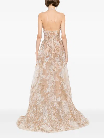 Saiid Kobeisy Embroidered Maxi Dress
