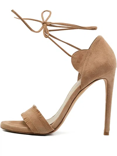 Pre-owned Stuart Weitzman 110mm  Lace-up Sandals
