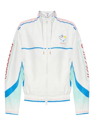 Casablanca Casa Sportif Windbreaker Jacket In White