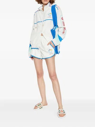 Casablanca Casa Sportif Windbreaker Jacket In White