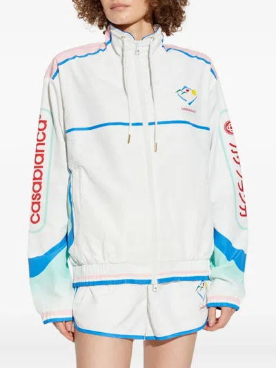 Casablanca Casa Sportif Windbreaker Jacket In White