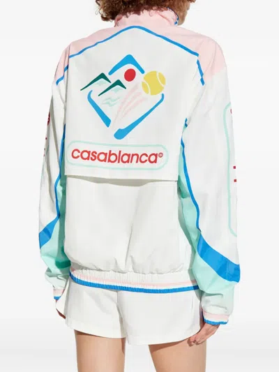 Casablanca Casa Sportif Windbreaker Jacket In White