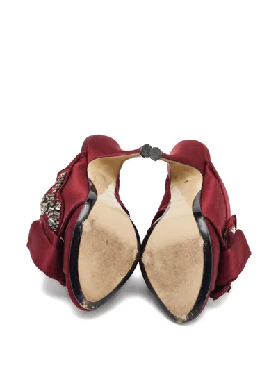 Pre-owned N°21 2024  120mm Satin Bow-embellishment Sandals