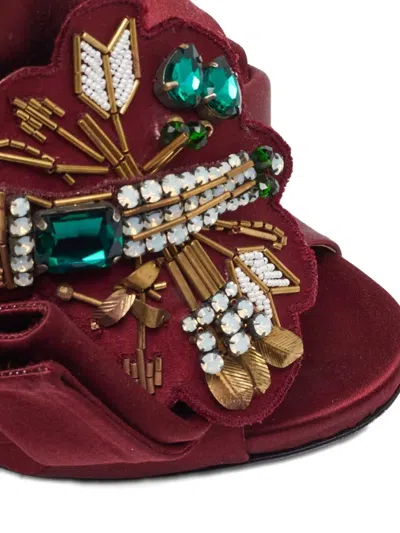 Pre-owned N°21 2024  120mm Satin Bow-embellishment Sandals
