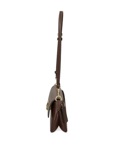Coach Small Jet C-logo Leather Shoulder Bag