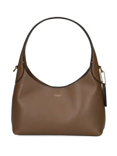 Coach Small Brooklyn 23 Top-handle Leather Shoulder Bag In Brown