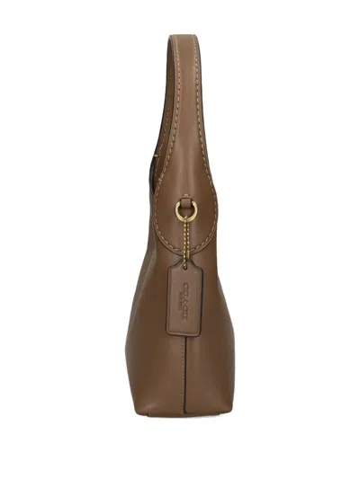 Coach Small Brooklyn 23 Top-handle Leather Shoulder Bag In Brown