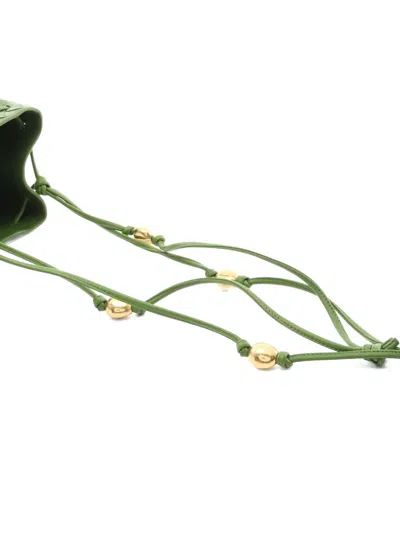 Pre-owned Bottega Veneta 2020s Small Intrecciato Bucket Bag In Green